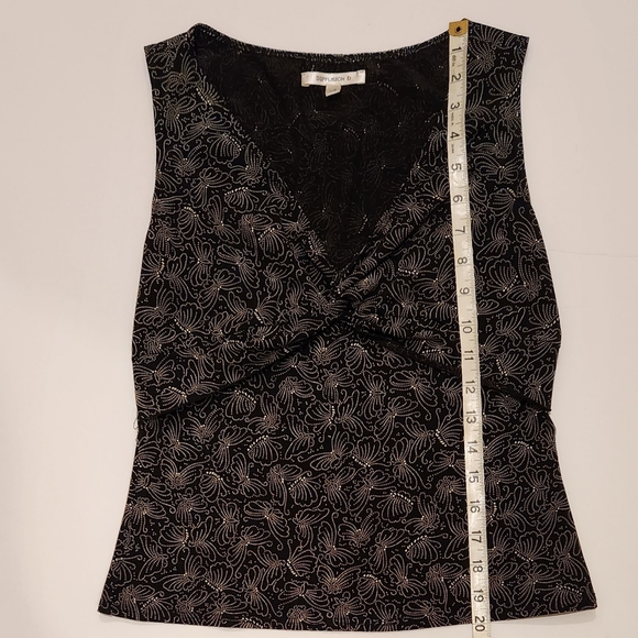 Vintage Y2K Diffusion D Sleeveless V-neck Top Size XS| Butterfly Print # 4D0S72 - Picture 6 of 8